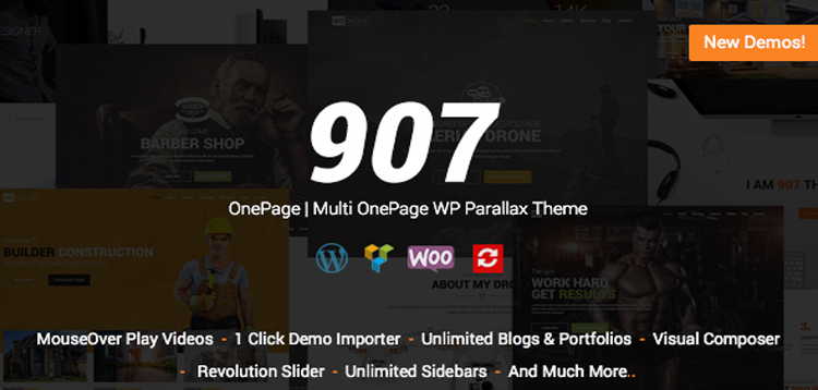 907 MultiPurpose WordPress Theme 5.3.15
