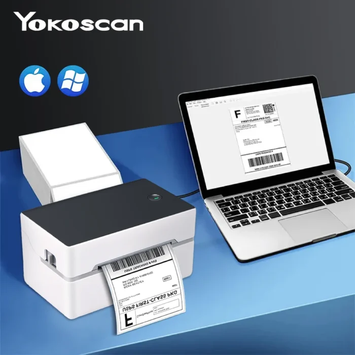 Thermal Label Printer -Shipping Label Printer , Commercial Direct Desktop Label Printer, Thermal Label Maker Compatible with