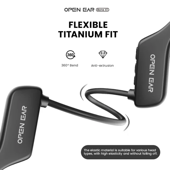 Neckband Sound Stereo Ear Hook Bluetooth Waterproof Bt Wireless Sport Bone Conduction Headphones Earphones Headset - Image 3