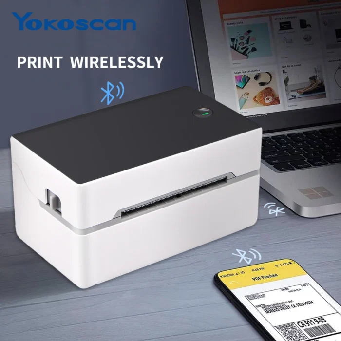 Thermal Label Printer -Shipping Label Printer , Commercial Direct Desktop Label Printer, Thermal Label Maker Compatible with - Image 3