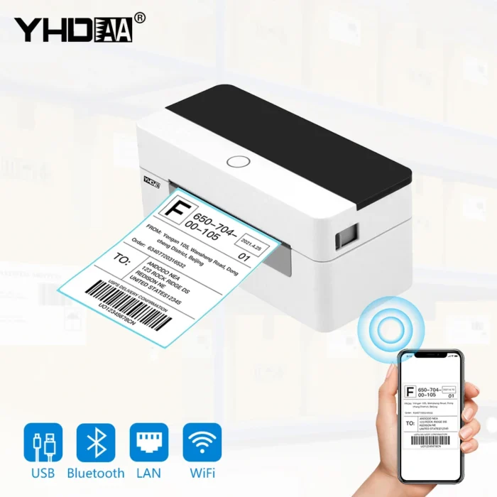 Smart Label Printer 110mm Thermal Label Printer Shipping Label Printer Express Warehouse Use - Image 6