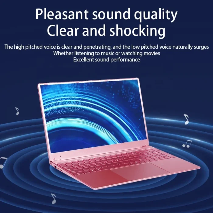 China Win 11 Brand New Intel N5095 DDR4 16GB RAM 256G 1TB SSD 15.6 Inch Home School Business Notebook Mini Rose Gold Pink Laptop - Image 4