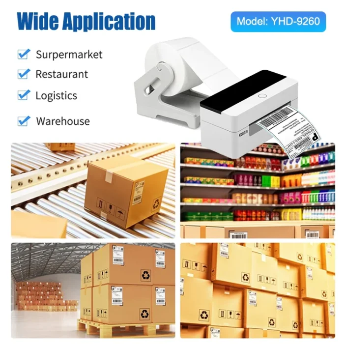 Smart Label Printer 110mm Thermal Label Printer Shipping Label Printer Express Warehouse Use - Image 5